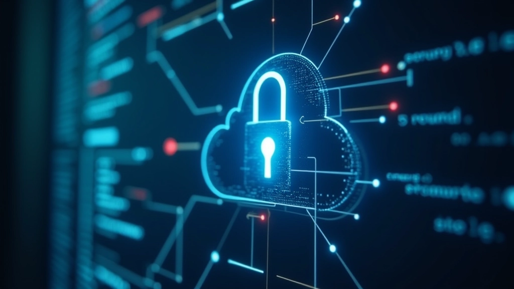 Schermo di un computer con simboli di sicurezza e lucchetti digitali, rappresentando la protezione dei dati