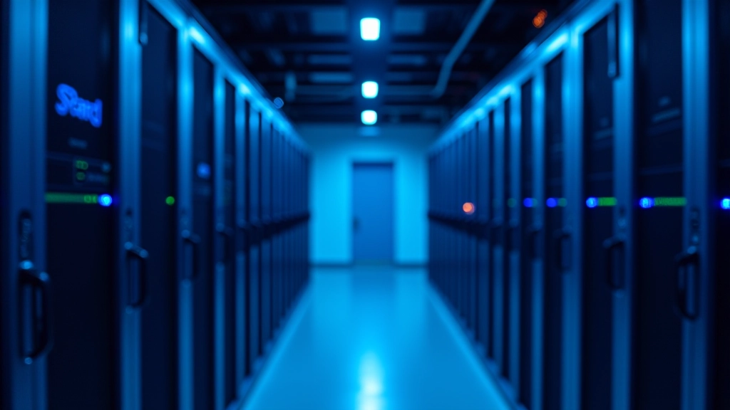 Infrastruttura cloud moderna con server e archiviazione dati