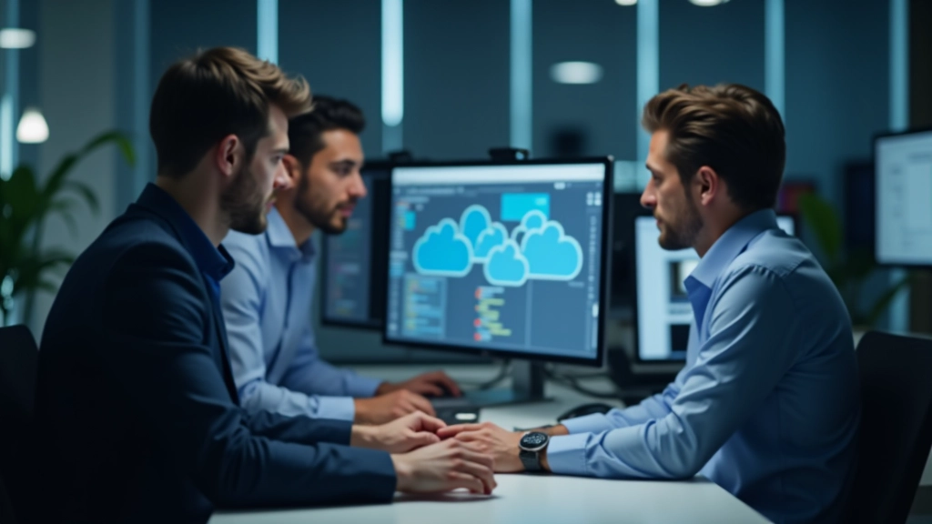 Team che collabora su progetto di migrazione cloud